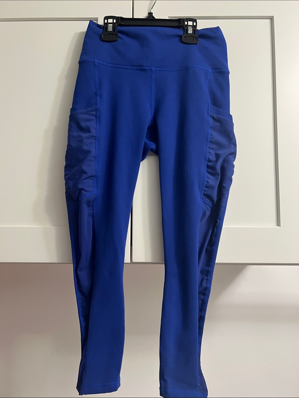 Fabletics Bold Cobalt High-Waist Leggings with Side Pockets